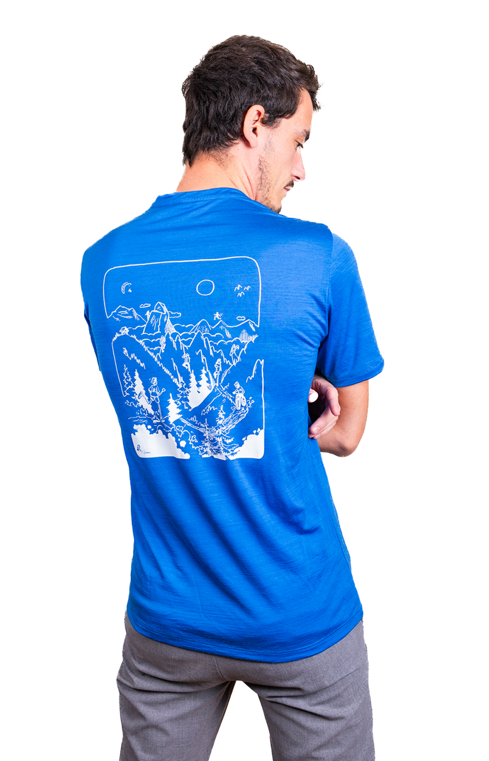 T-Shirt Mérinos Mountain Art Edition - H