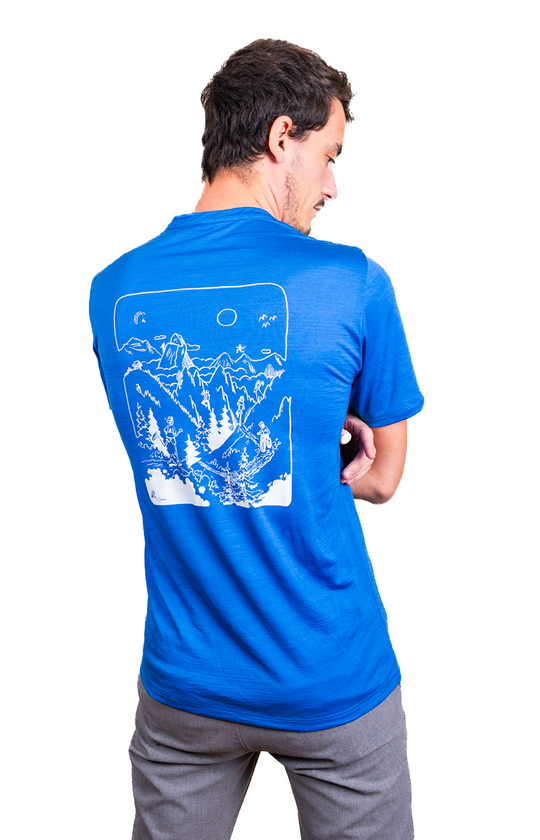 T-Shirt Mérinos Mountain Art Edition - H